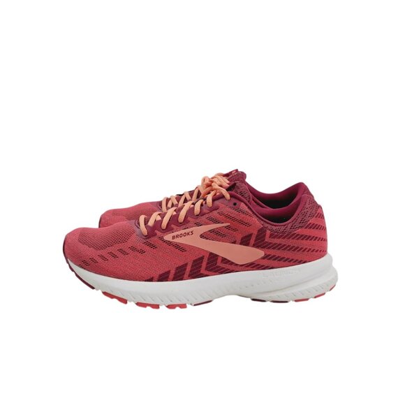 Brooks Women's Rumba Red Teaberry Coral Launch 6 1202851B628 Running Shoe Sz 8B - Picture 1 of 7